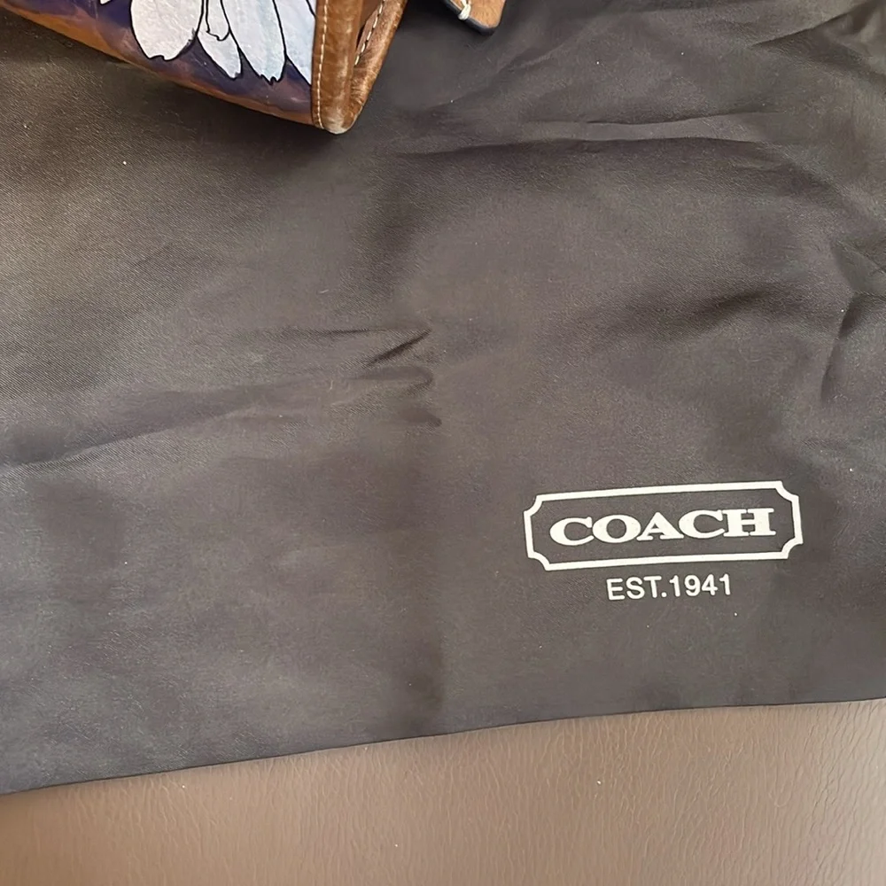 COACH X KŌKI Rogue 25 Natural Leather With Daisy Japan Limited W/ dustabg - Picture 2 of 15